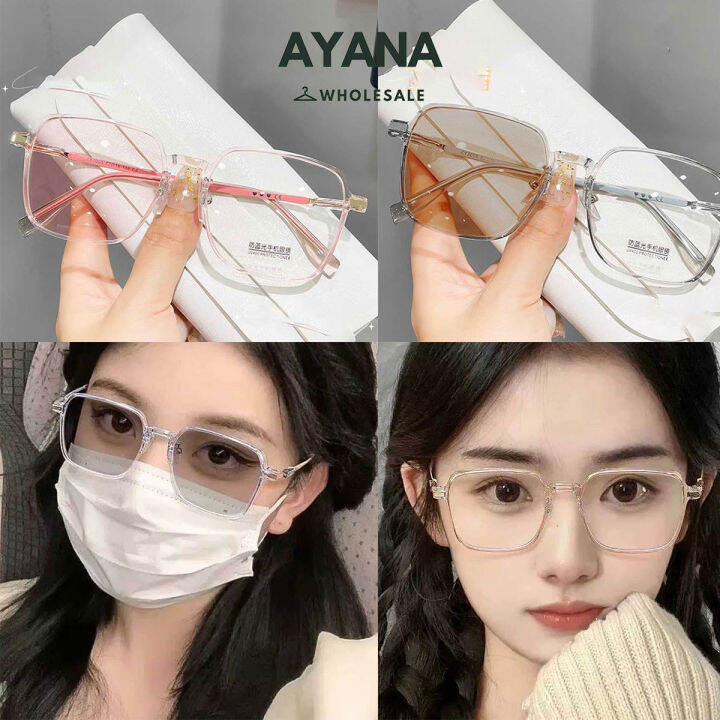 พร้อมส่ง-เเว่นตาเลนส์ใส-แว่นตาใส่โทรศัพท์คอมพิวเตอร์-แว่นตาแฟชั่นเกาหลี