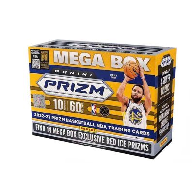 Nba Panini -23 Prizm การ์ดซื้อขายบาสเก็ตบอล Mega (6แพ็ค14 Red Ice Prizms) โรงงานปิดผนึกในสต็อกจัดส่งฟรี