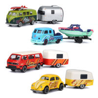 Majorette Volkswagen Tow Truck Cars Camper Trailer Die-Cast Model Collection Toy Vehicles