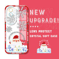 Hpcase สำหรับ OPPO Reno10 Pro 5G Reno10 Pro + 5G ต้นฉบับการ์ตูนกันกระแทก Luffy Snowman กวางเอลค์เคสโทรศัพท์คริสตัลปลอกอ่อนคลุมทั้งหมดเคสมือถือใสป้องกันกล้อง