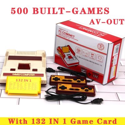 【YP】 TV 8 Bit Video Game Console 500   132 IN 1 Card with FC NES Handheld