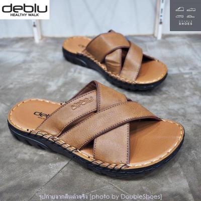 Deblu รองเท้าแตะผู้ชาย พื้นนุ่ม สายนิ่ม ใส่สบาย รุ่น M4709 (สีแทน) ไซส์ 39-45