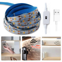 Hand Wave Sensor ไฟ LED Strip Warm White 5M 1M 2M 3M เทปไดโอด LED Strip 60 Led ต่อเมตร USB 5V Backlight ตกแต่งห้องครัว