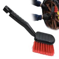 Wheel Cleaning Brush Long Handle Tire Scrubber Wheel Rim Brush Auto Dashboard Air Outlet Wheel Brush Dust Remover Detailing Tool