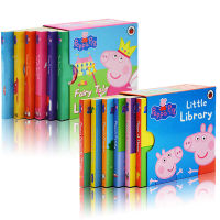 Palm Book pig piggy original English picture book Peppa Pig little Library childrens enlightened cardboard book pink pig girl toy book gift set 12 volume fairy Library