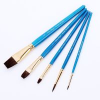 [Kiki tool store] 5pcs Nylon painting brush watercolor gouache acrylic paint brush set