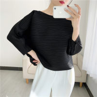 ร้อน, ร้อน★Womens New Style Pleated Tops T-shirts Pleated Clothes