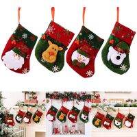 Christmas Stocking Mini Socks Xmas Tree Hanging Decor Santa Claus Candy Gift Bag For Home Decor New Year Navidad Pendant Christmas Ornaments