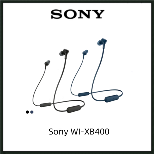 โซนี่-wi-xb400-wixb400เบสพิเศษไร้สายเฮดโฟนแบบเสียบหู-xb400-wi