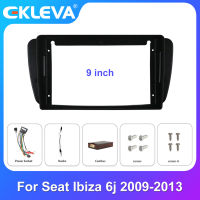 EKLEVA 9 "2 Din วิทยุติดรถยนต์ Fascia กรอบติดตั้งแผงหน้าปัดสำหรับที่นั่ง6j Ibiza 2009 2010-2013ติดตั้งกรอบชุดตัดแต่ง