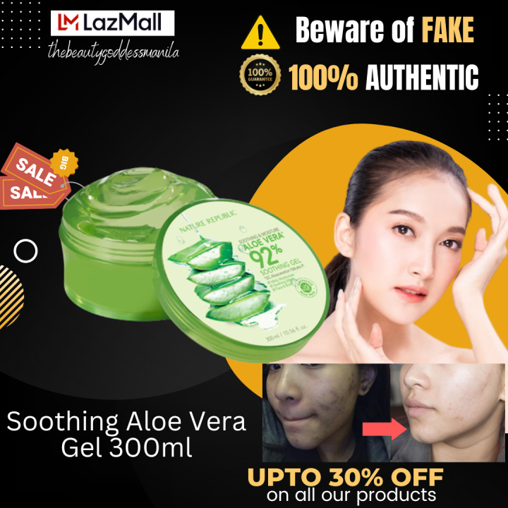 Nature Republic Soothing Aloe Vera Gel 300ml] helps to nourish and ...