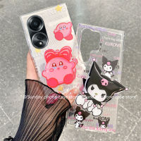 ยอดนิยมสำหรับ เคส Phone Case OPPO A38 A95 A55 A16 A16e A16k 4G เคส การ์ตูนน่ารักใหม่ Kuromi Karbi  เคสโทรศัพท์ เป็นคู่ซิลิโคนป้องกันการตกฝาหลังพร้อมที่ยึด2023