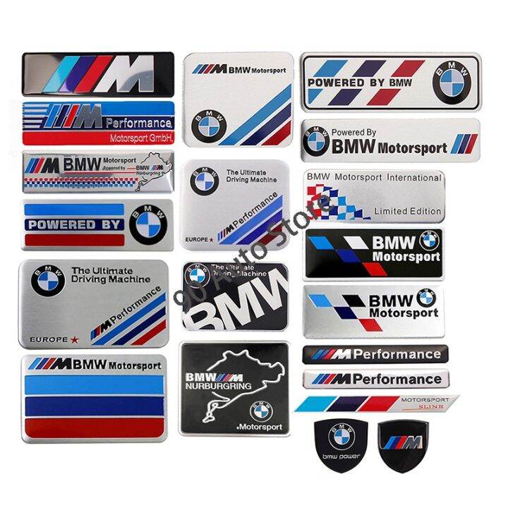 Metal Car Body Nameplate Sticker Auto Rear Emblem Badge Trunk Scratch Blocking Decal for BMW M