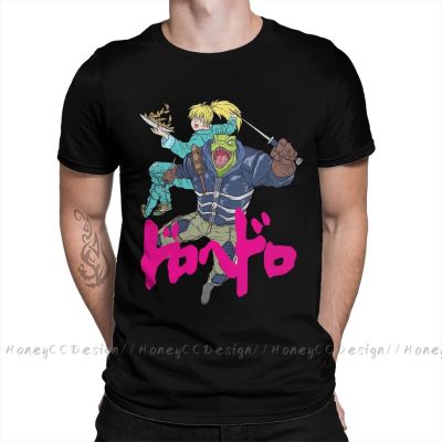 Dorohedoro Print Cotton T-Shirt Camiseta Hombre Lizard Warrior For Men Fashion Streetwear Shirt Gift