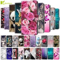 {OLI STUDIO} LuxuryFlowersCase สำหรับ SamsungA21s A01 A11 A31 A41 A51 A71 A32 52 Coque FloralWalletCover