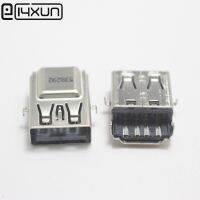 HVJ-2pcs Female Usb 2.0 Port Jack Socket Connector Pin For Dell Asus Hp Laptops Computer Notebook Repair Accessories 1.7cm