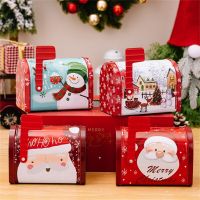 Christmas Candy Gift Box for Biscuits Candy Baking Package Wedding Party New Year Gift Bags Festival Party Favor Storage Boxes