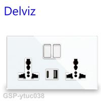 2023ytuc038 Delviz Type-C เต้ารับติดผนัง5V พอร์ต USB ไฟซ็อกเก็ตหลากสีเต้าเสียบชาร์จเร็ว18W