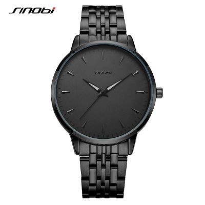 Sinobi Luxury Mens Watches Stainless Steel Strap Top Selling Mens Quartz Wristwatch Waterproof Fashion Relogio Masculino Watch