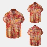 ?? wish foreign trade cross-border summer new 2022 floral casual mens short-sleeved male