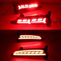 ไฟขับรถสะท้อนแสง Led สำหรับ Hyundai Creta IX25 2014 2015 2016 2017ไฟเบรคไฟเลี้ยวไฟกันชนหลัง2ชิ้น