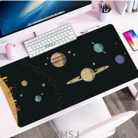 แผ่นรองเมาส์ขนาดใหญ่ที่กำหนดเอง PC Mechanical Keypad Planet Universe ระบบสุริยะแล็ปท็อปอุปกรณ์เล่นเกมแผ่นรองเมาส์