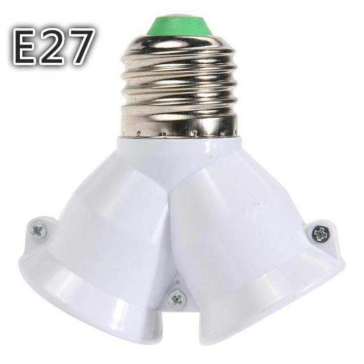 1ชิ้นสกรู-e27หลอดไฟ-led-ฐานแสงรูปตัว-y-เบ้าหลอดไฟสีขาวประหยัดตัวแยกอะแดปเตอร์ตัวยึดโคมไฟอุปกรณ์ให้แสงสว่าง