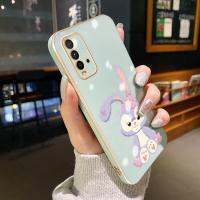 Yiเว็สเคส Xiaomi Redmi 9T Reami 9,เคสโทรศัพท์ซิลิโคนแบบขอบด้านข้างลายการ์ตูนน่ารักๆเคสฝาหลังกล้องกันกระแทกของแท้