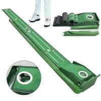 Putting Green with Auto Ball Return - Portable Golf Putting Mat Green for Indoor or Outdoor Use with Automatic Ball Return