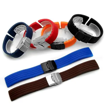 Fossil silicone strap online 22mm