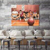 Home Decor Slam Dunk แคนวาสพิมพ์ลายศิลปะผนังตัวละครบาสเกตบอลภาพตัวหนังสือญี่ปุ่นโปสเตอร์อนิเมะห้องนั่งเล่น1ชิ้นภายในกรอบหรือไร้กรอบ