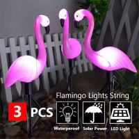 PAMNNY Solar Led Flamingo Light Outdoor Waterproof Fence Courtyard Garden Landscape Lawn Lamp Outside Solar Lamp Christmas Decor