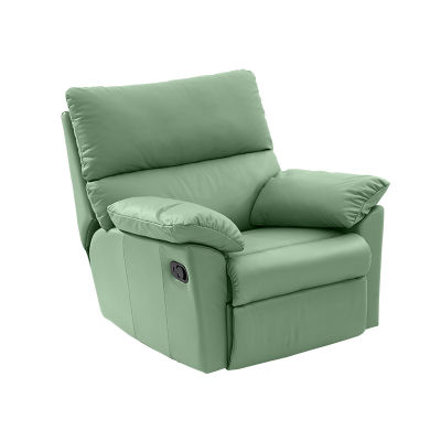 modernform เก้าอี้พักผ่อนปรับระดับ รุ่น COMFY 1 ที่นั่ง หุ้มหนังแท้สีเขียวอ่อน#C475