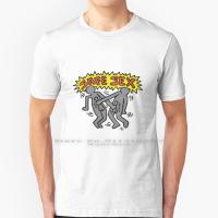 Kieth Haring Safe Sex T Shirt 100% Pure Cotton 80S Gay Lgbt Lgbtq Retro Vintage Aesthetic Alternative Lgbtqia