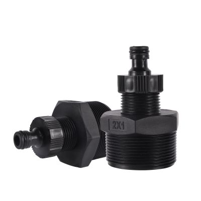 ；【‘； Plastic 1 Inch To 2 Inch Male Thread Reducing  Pipe Connector High Quality Aquarium  Fish Tank Fittings Irrigation Water Pipe