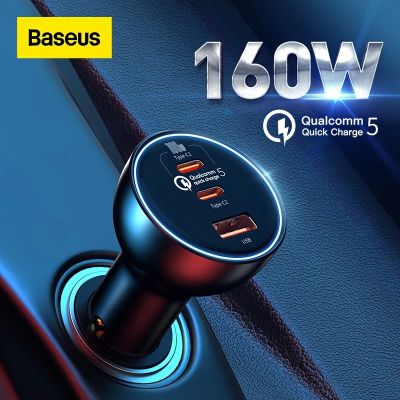 Baseus อุปกรณ์ชาร์จ 160W C+C+U Qc5 Pps Pd3.0 รองรับ book Pro I13 Pro Max ขนาดมินิสําหรับ laptop
