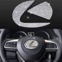 ZOGO for Compatible with Lexus ES NX RX CT LX GS RC GS-F Bling Steering Wheel Logo Cap Accessories Interior Decorations (Large)