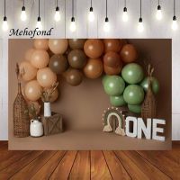 Mehofond Photography Background Bohemian Theme Balloon Boho Rainbow Girl 1st Birthday Cake Smash Decoratio Backdrop Photo Studio Colanders Food Strain