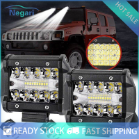 มอเตอร์ NG✨ปลาคอด✨รถ4 "นิ้ว60W 20LED งานน้ำท่วมจุด Combo Off-Road ขับรถเรือไฟตัดหมอก SUV