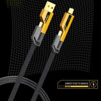 สายไฟ1.5M Stylepie 4in1Type C USB-C,สายสายข้อมูล60W ที่ชาร์จไฟรวดเร็ว USB USB 8Pin ไมโคร USBC สำหรับ iPhone iPad Samsung Xiaomi