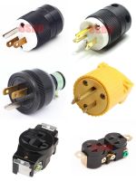 【lz】✔  Conector impermeável preto do plugue de fiação de energia americano plugue em linha de montagem destacável indústria dos EUA 5-15P 20A NEMA 5-15P 5-20P