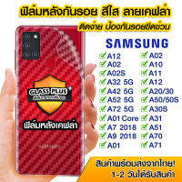 ฟิล์มหลัง samsung ฟิล์มหลัง กันรอย Samsung ลายเคฟล่า สีใส ฟิล์มหลังเครื่อง Samsung A12/A02/A02S/A32/A42/52/72/A01/A7/A9/A10/A11/A12/A20/A50s/A30s/A31/A51/A70/A71