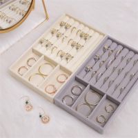 【hot】❖  Jewelry Display Organizer Tray Holder Earring Storage Showcase