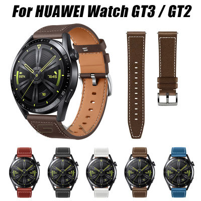 สายนาฬิกาหนังแท้สำหรับ HUAWEI Watch GT3,สายนาฬิกาข้อมือสำหรับเปลี่ยนสายนาฬิกาขนาด46มม. GT2 Pro สำหรับ HUAWEI Watch 3/3 Pro GT2 46มม. สายรัดข้อมือ