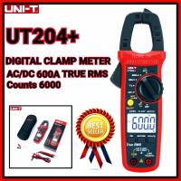 UNI-T รุ่น UT204+ clamp meter digital คลิปแอมป์ แคล้มป์มิเตอร์ มัลติมิเตอร์แบบดิจิตอล  มัลติมิเตอร์ดิจิตอล มิเตอร์วัดไฟแบบดิจิตอล