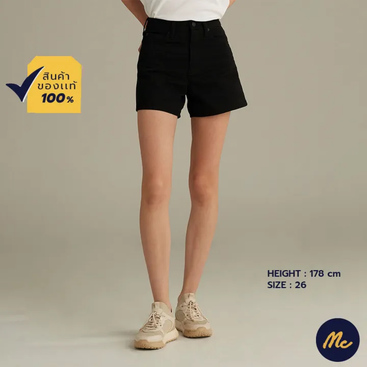 mc-jeans-กางเกงขาสั้นยีนส์ผู้หญิง-เอวสูง-มี-3-สี-mcjz075