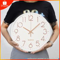 genuine นาฬิกาแขวน wall clock  ขนาด12นิ้ว นาฬิกาติดผนัง ทรงกลม เข็มเดินเรียบ เสียงเงียบ ประหยัดถ่าน ระบบ QUART ไม่แถมถ่าน