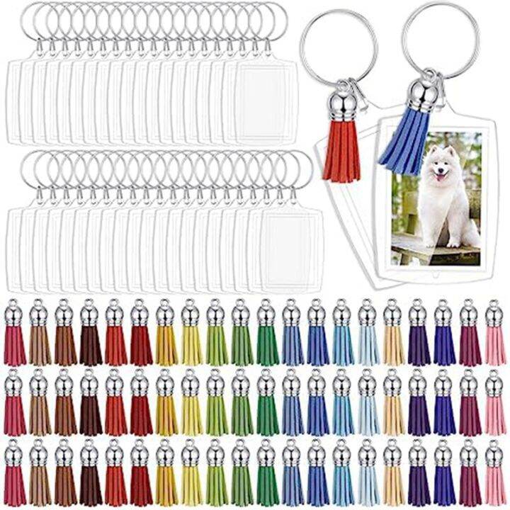 100pcs-rectangular-acrylic-keychain-blank-transparent-picture-keychain-insert-photo-keychain-acrylic-keychain-for-diy