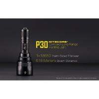 ( Promotion+++) คุ้มที่สุด ไฟฉาย Nitecore P30 ไฟแรงสูง XP-L HI-V3 แสงขาว 1000 ลูเมน Hunting Flashlight (สีดำ) ราคาดี ไฟฉาย แรง สูง ไฟฉาย คาด หัว ไฟฉาย led ไฟฉาย แบบ ชาร์จ ได้