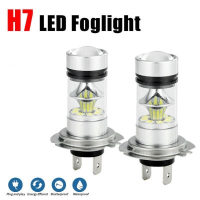 2PCS H7 LED Headlight High Power LED Headlights Bulbs Conversion Kit Bulbs High Low Beam 100W 6000K Super White Car Accessories Bulbs  LEDs  HIDs